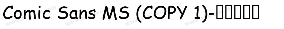 Comic Sans MS (COPY 1)字体转换